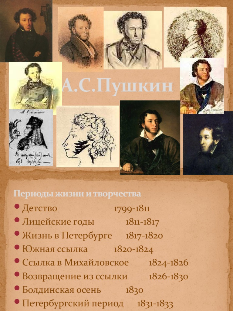 Доклад: Пушкин во время южной ссылки (1820-1824 гг.)